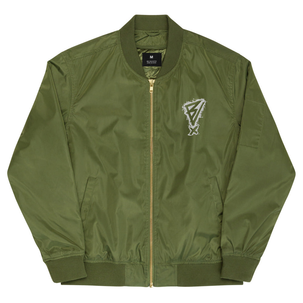 Alien Satin Bomber Jacket- Neon Green – Marek+Richard